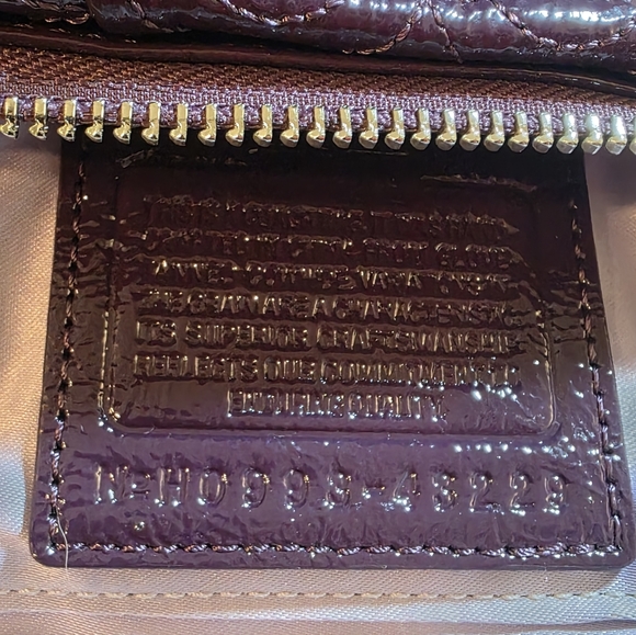 COACH  Purple Embossed Clutch - Picture 11 of 15